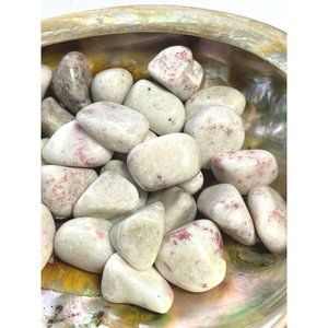 6x Cinnabar in Quartz Tumbled Stones 20-25mm Reiki Healing Crystals Anger Wealth